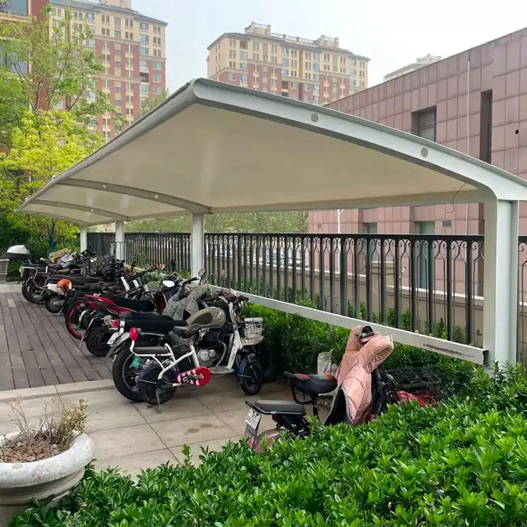 尉氏县膜结构电动车棚